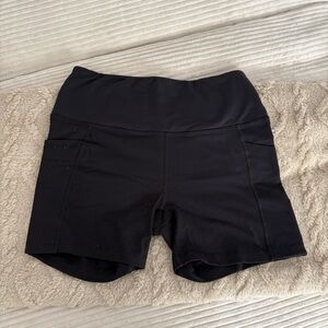 90 Degree By Reflex Women's Classic Black Biker Shorts